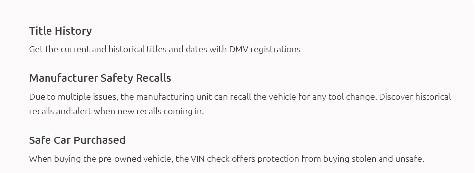 check model with vin number